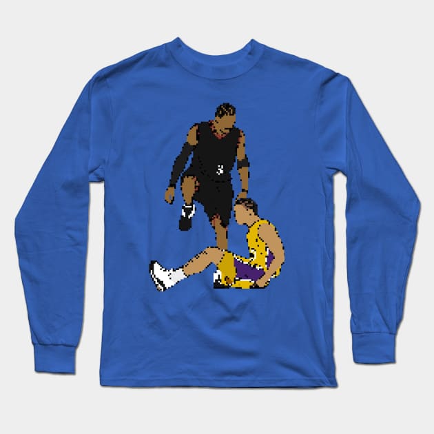 Allen Iverson Steps Over Tyronn Lue Pixel Art Allen Iverson